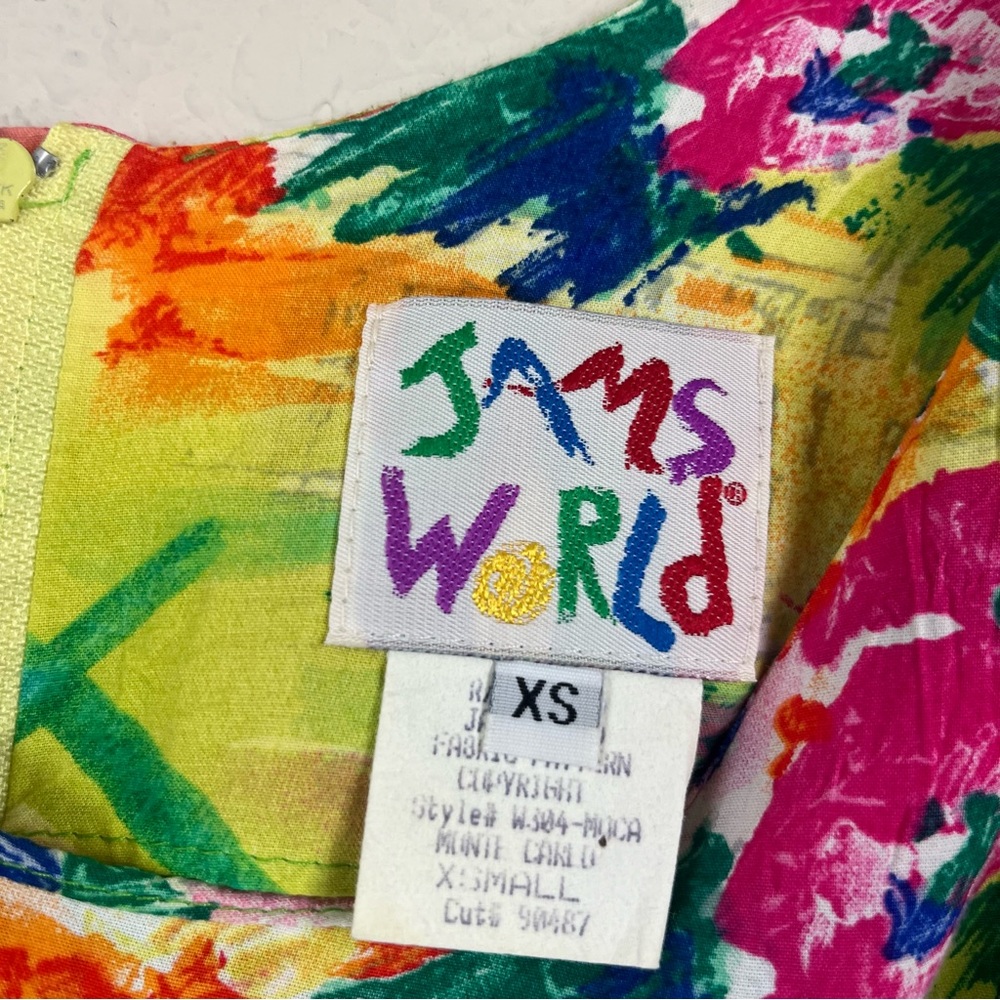 Jams World Vintage 90’s Monte Carlo Hawaiian Dress Size XS - Picture 3 of 5